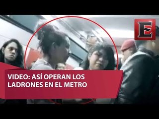 Así operan los carteristas en el Metro