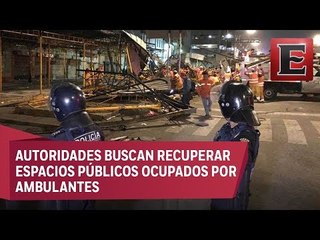 Retiran más de mil puestos en Eje 1 Norte