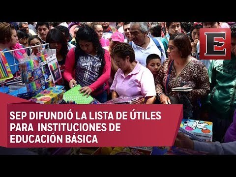 Lista autorizada de útiles escolares para el ciclo 2017-2018