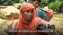 In the jungle with Rohingya refugees feeling Myanmar - BBC News