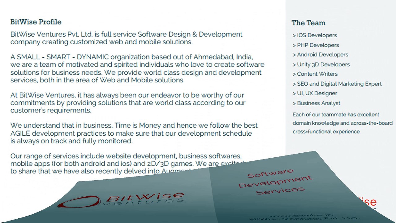 BitWise Ventures - Laravel & Unity Development Company