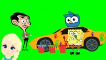 Mr Bean & SpongeBob Fighting for the NEW Car! Full Episodes Cartoon Nursery Rhymes
