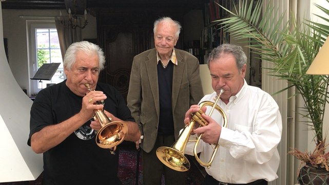 Les 95 ans d'André Bellis, professeur de trompette