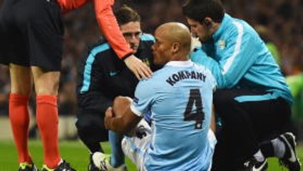 Guardiola upset with Kompany injury
