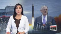 South Korea won't be facing North Korean nuclear, missile threat alone: Mattis