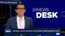i24NEWS DESK | Spanish  court blocks Catalonia independence vote | Friday, September 8th 2017