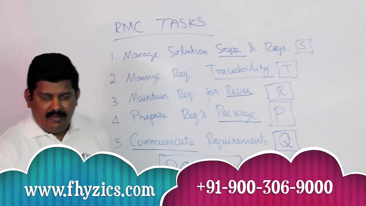 Business Analysis RMC tasks