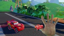 Disney Cars Lightning McQueen Finger Family Song in Cartoon for Kids and Nursery Rhymes Pl