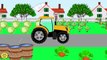 Et machines dessins animés pro remorques, tracteurs enseignent développement de couleur
