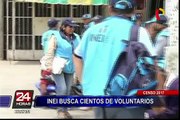 INEI solicita 600 mil voluntarios para el Censo Nacional 2017