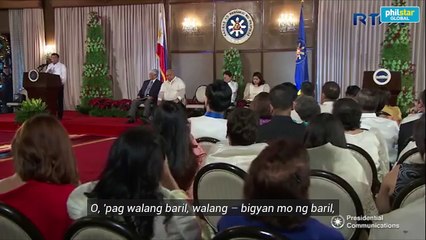 When Duterte seems to be encouraging the killing of defenseless