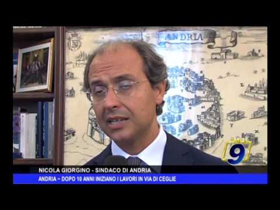 ANDRIA | Dopo dieci anni iniziano i lavori in via Di Ceglie