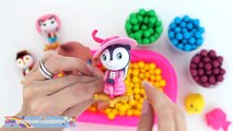 Learn Colors Baby Doll Bath Time with Sheriff Callie and Gumballs RainbowLearning DIY Colo