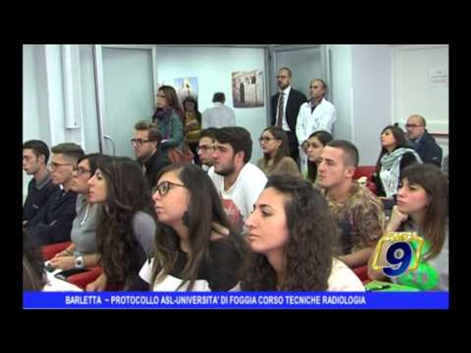 BARLETTA | Protocollo Asl-Università di Foggia, corso tecniche radiologia