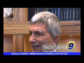 SANITA' | Vendola a Lorenzin: "Abbiamo bisogno di risorse, altro che tagli"