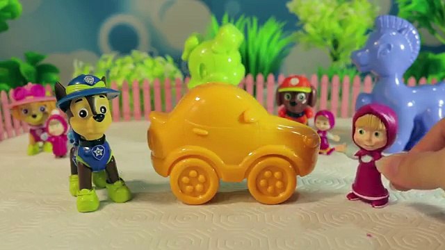 Y masha oso de cachorro patrulla nueva serie de dibujos animados educativos enseñar a los dibujos animados de color, etc.