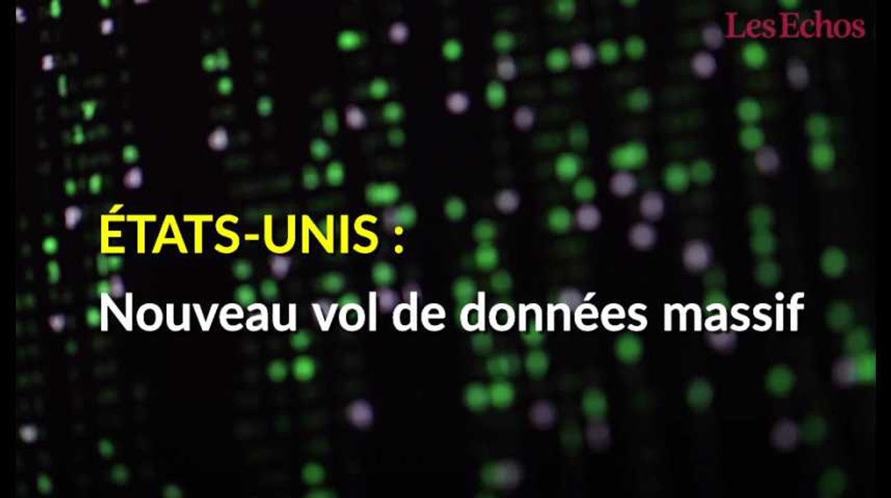 Etats-Unis : nouveau vol des données massif