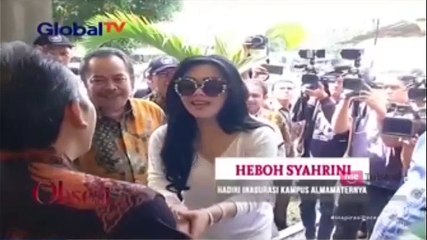 Kehebohan saat Syahrini Hadiri Inagurasi Kampus Almamaternya