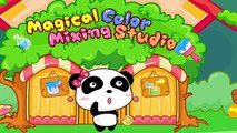 Bébé autobus couleur les couleurs pour des jeux enfants Apprendre magique mélange avec Panda |