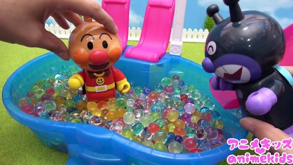 アンパンマン アニメ おもちゃ 水遊び プール ぷよぷよボール ビーズ animekids アニメキッズ Anpanman Toy