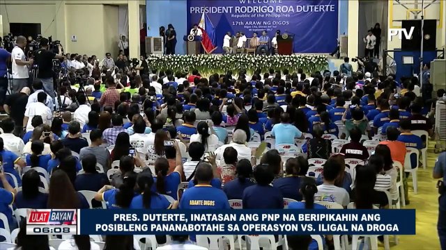 Pangulong Duterte, inatasan ang PNP na beripikahin ang posibleng pananabotahe sa operasyon vs. iligal na droga