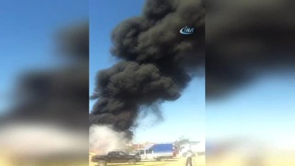 Doğalgaz Boruları Alev Alev Yandı...o Anlar Kamerada