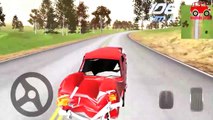 direksiyonlu araba oyunu çizgi filmi kırmızı araba