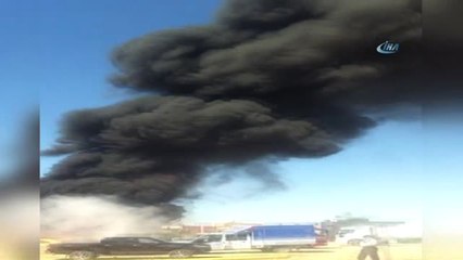 Doğalgaz Boruları Alev Alev Yandı...o Anlar Kamerada