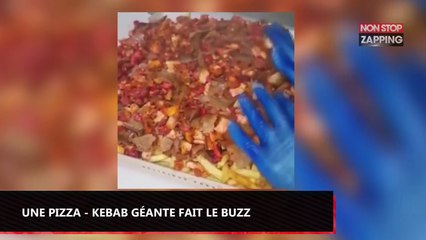 La pizza-kebab géante d’un restaurateur gallois fait le buzz (vidéo)