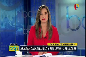 SJM: asaltan entidad financiera y se llevan 12 mil soles