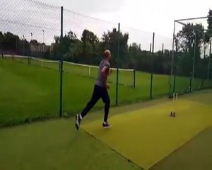 Muhammad Zahid Bowling in Nets after 14 Years