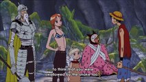 #705 Nami tells Luffy that hes in the Snakes stomach - Luffy imitates Usopp