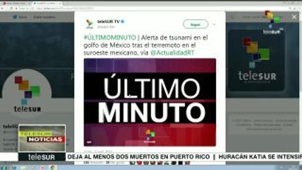 Alerta de tsunami en 8 países de América Latina tras sismo en México