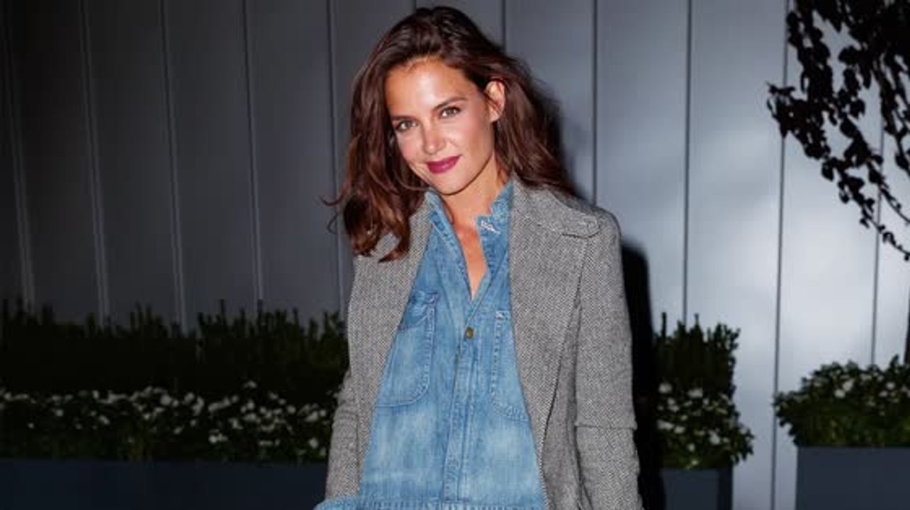 Katie Holmes Peppered With Questions About Launching Fashion Line With Jamie Foxx