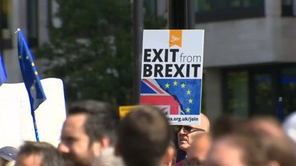 A brexit ellen tüntettek Londonban