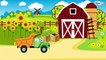 Le Tracteur Rouge et Le Camion - Voitures de construction - Vidéo Éducative de Voitures Pour Enfants