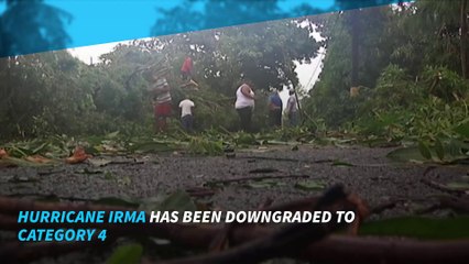 Hurricane Irma downgraded as it approaches Florida