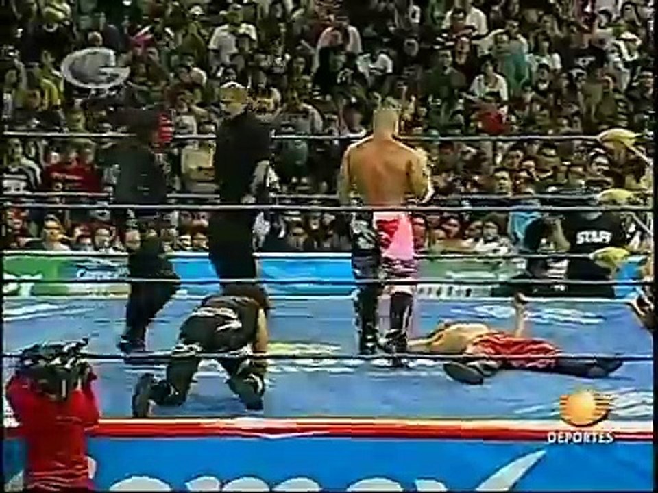 AAA-Sin Limite  2009.07.26  Mexico City  04 Charly Manson & Jack Evans vs. Chessman & Teddy Hart
