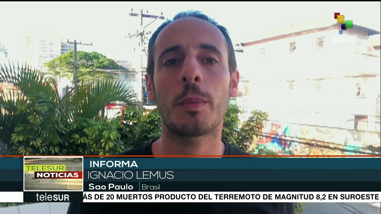 Brasil: marchan en Sao Paulo exigiendo democracia y derechos laborales