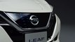 New Nissan LEAF Studio Design in Brilliant White Pearl Aurora Flare Blue Pearl