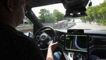urban automated driving by Mercedes-Benz and Bosch - On the road, Sindelfingen, Germany
