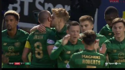 Stuart Amstrong Goal - Hamilton 0-1 Celtic 08.09.2017