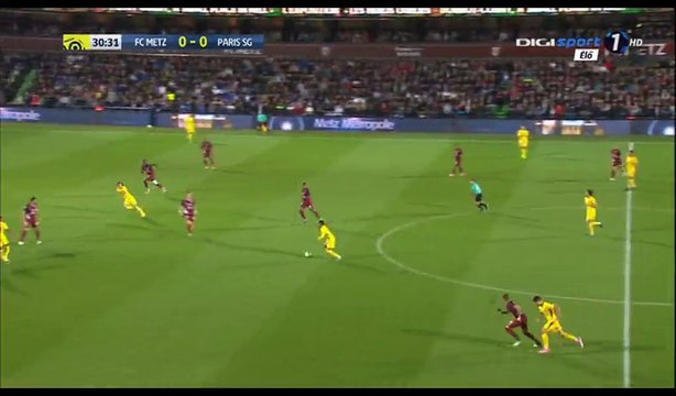 Edinson Cavani Goal HD - Metz 0-1 PSG - 08.09.2017