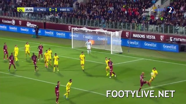 Emmanuel Riviere Goal - Metz 1 - 1 Paris SG 08.09.2017 HD
