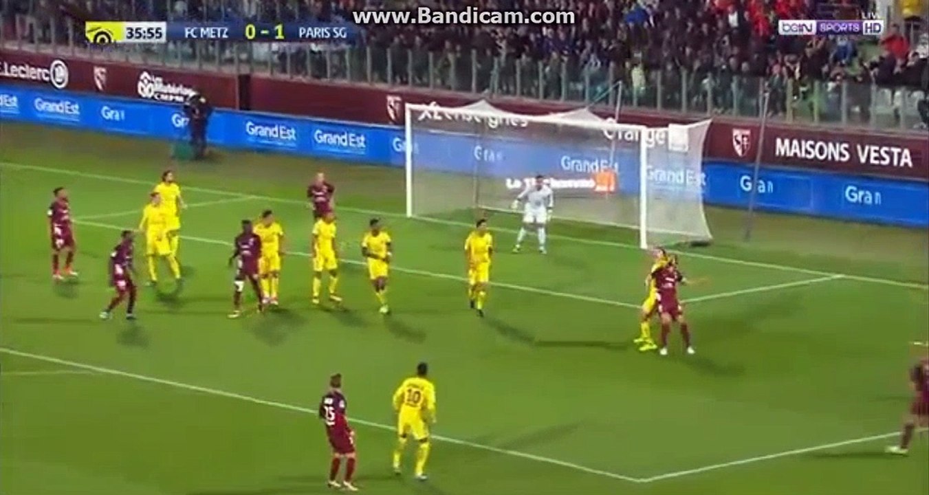 Goal E.Riviere  Metz 1 - 1 Paris SG 08.09.2017 HD