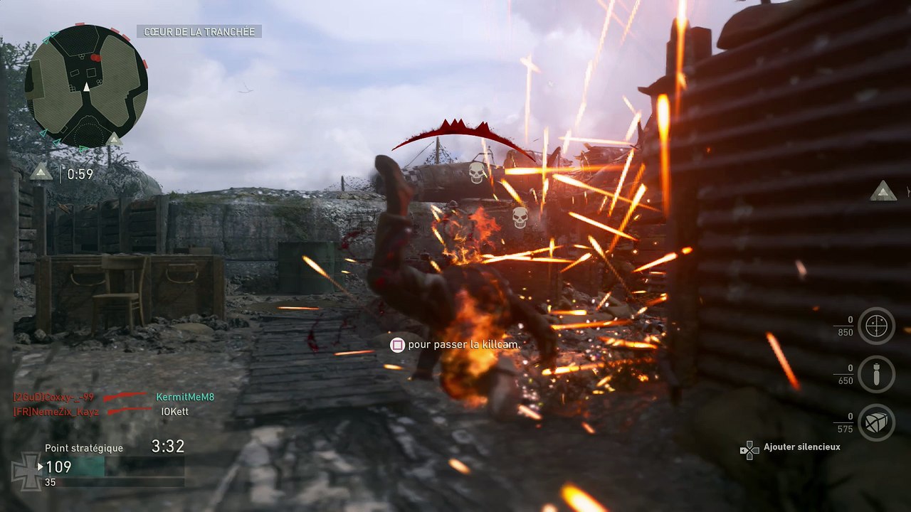 Gameplay COD WW2 - Waffe 28 - Pointe du Hoc - Hardpoint