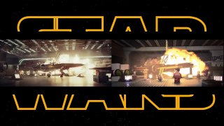 LEGO Star Wars animation The Last Jedi trailer Lego side by side