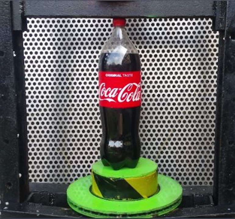 Hydraulic Press VS COCA-COLA Destroy DANGER EXPLOSION