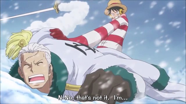 Vice Admiral Smoker VS Luffy - One Piece SUB ( Punk Hazard # 33)