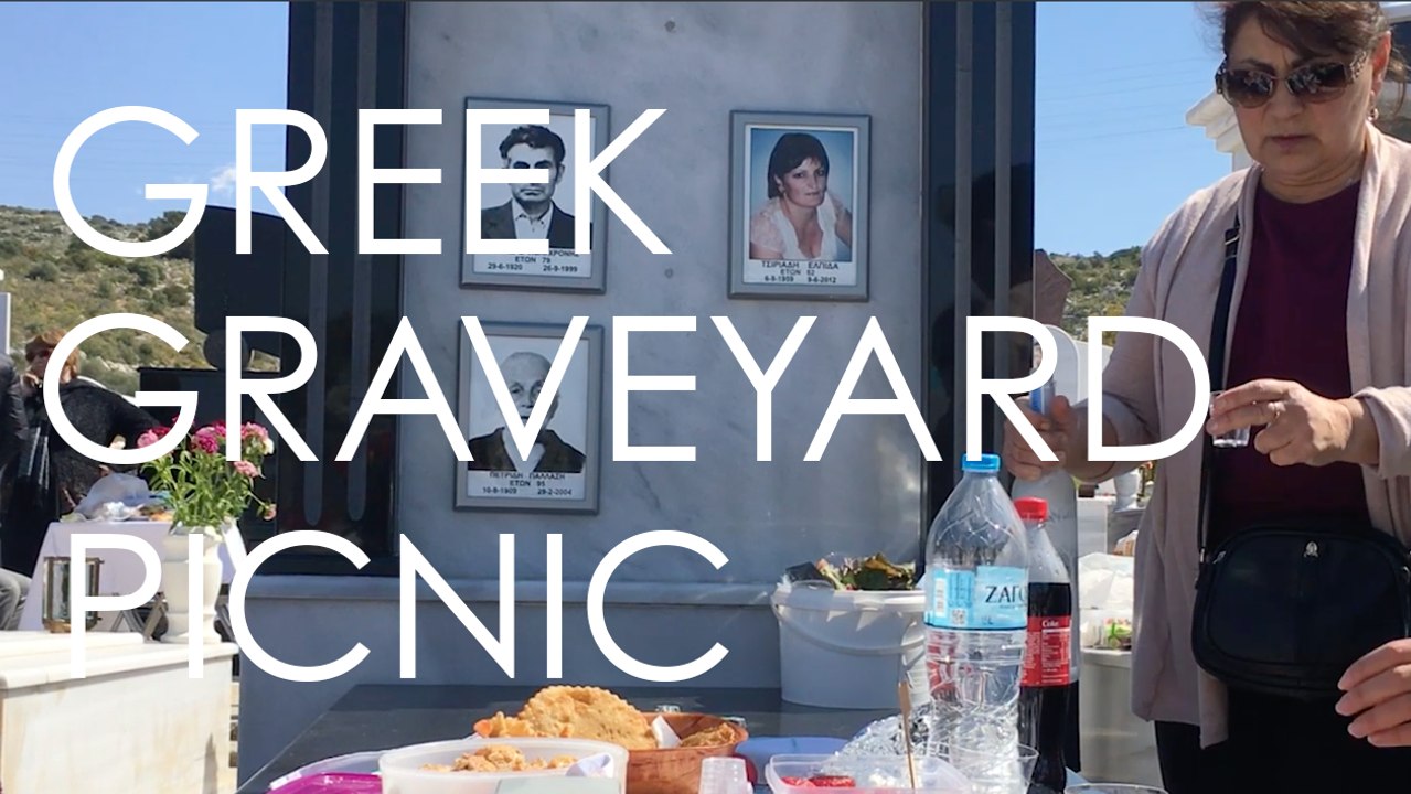 This is a Greek Graveyard Picnic